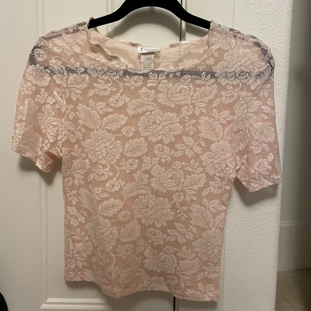 Sheer lace top